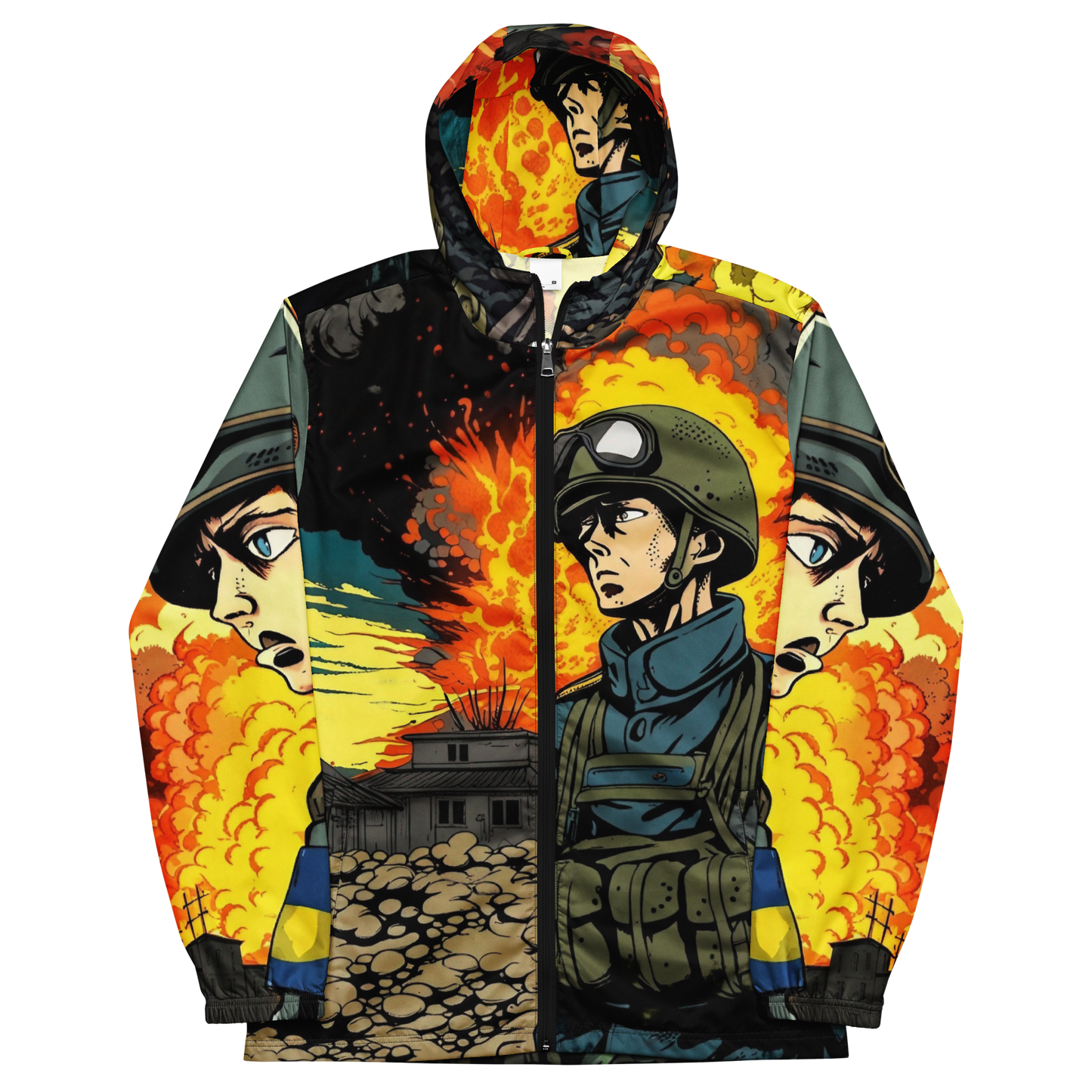 Pray for Zaporizhzhia Men’s windbreaker Jubilee 5783