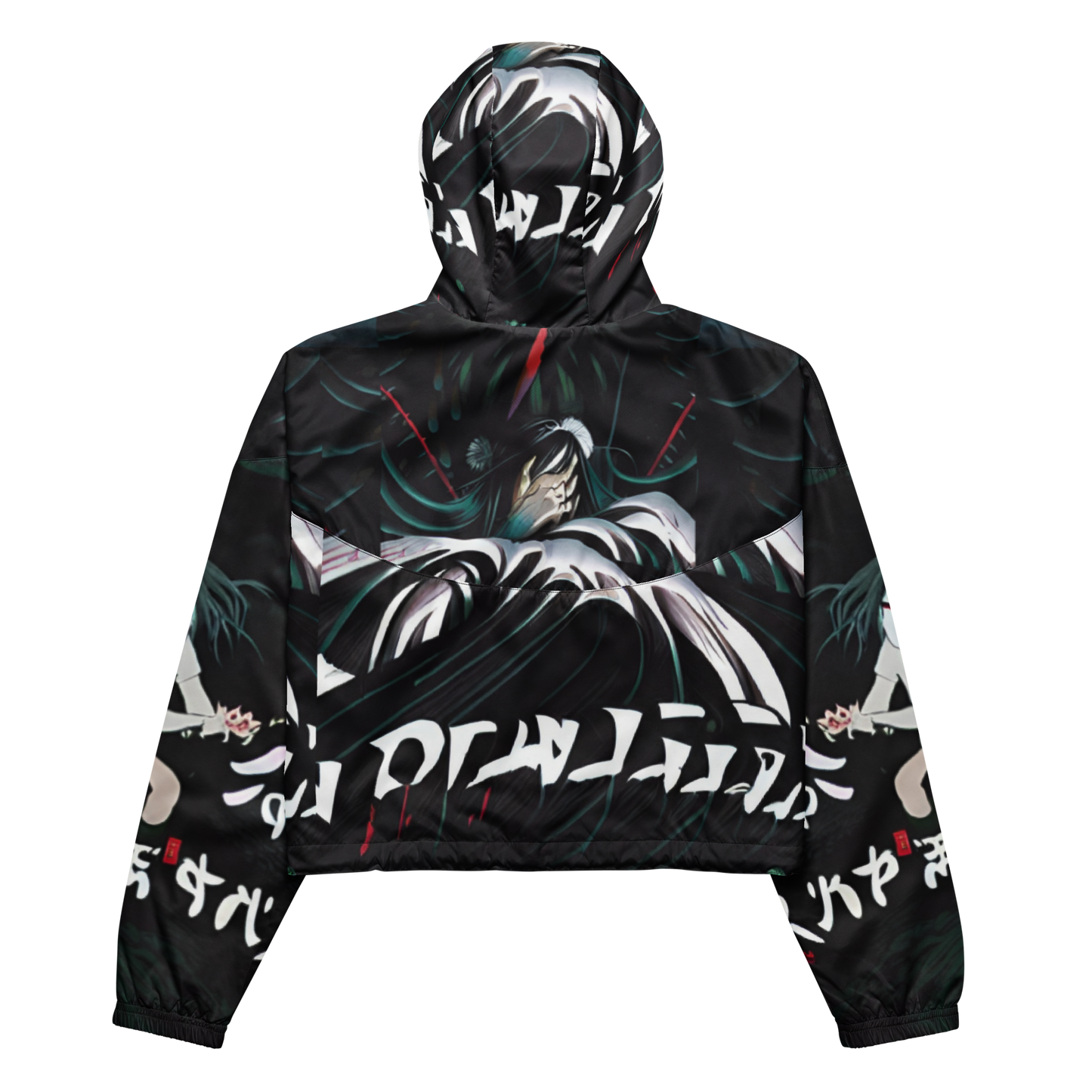 ワクチン (Vaccination) Women’s cropped windbreaker Vitriol Tokyo