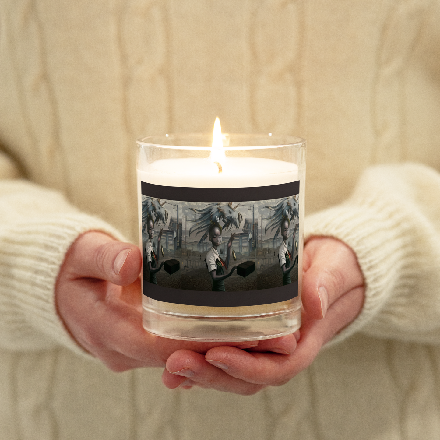 "Pandora" Glass jar soy wax candle
