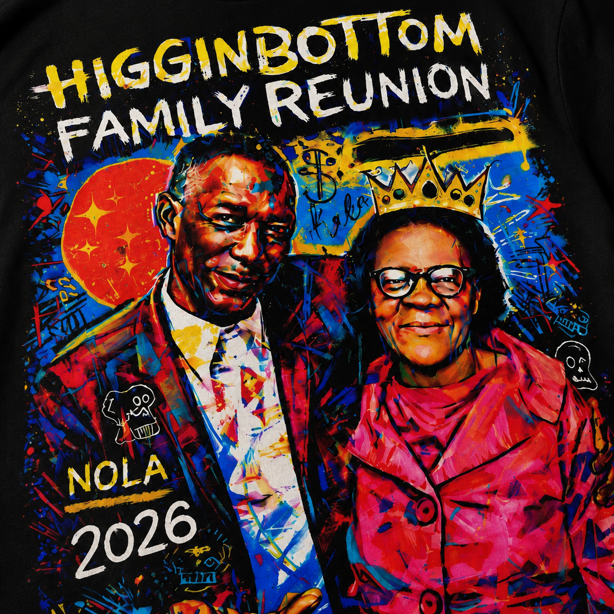 Higginbottom Family Reunion Oversized cotton t-shirt