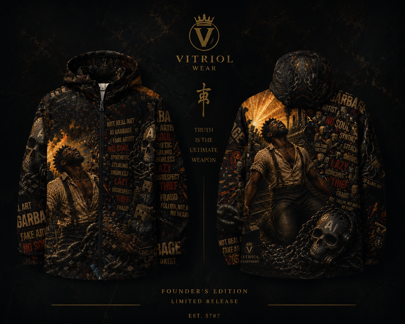 John Henry vs. the Machine: The Spirit Endures (2026) Men’s windbreaker