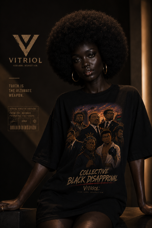 “Collective Black Disapproval” Oversized cotton t-shirt