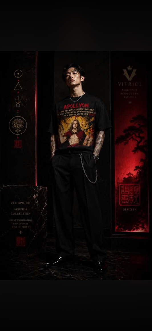 “Apollyon” Oversized cotton t-shirt