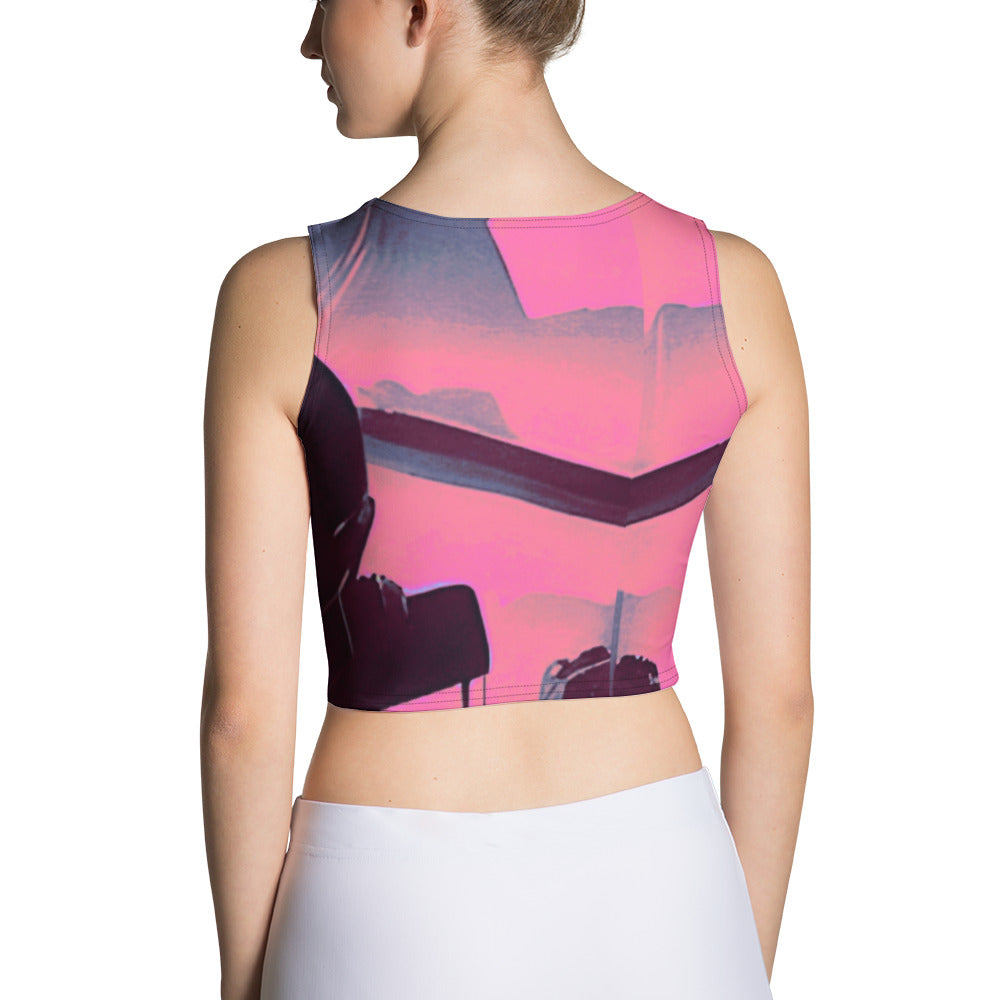 Where 2 or 3 are gathered Radioactive pink Crop Top