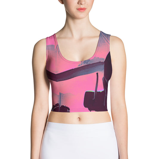 Where 2 or 3 are gathered Radioactive pink Crop Top