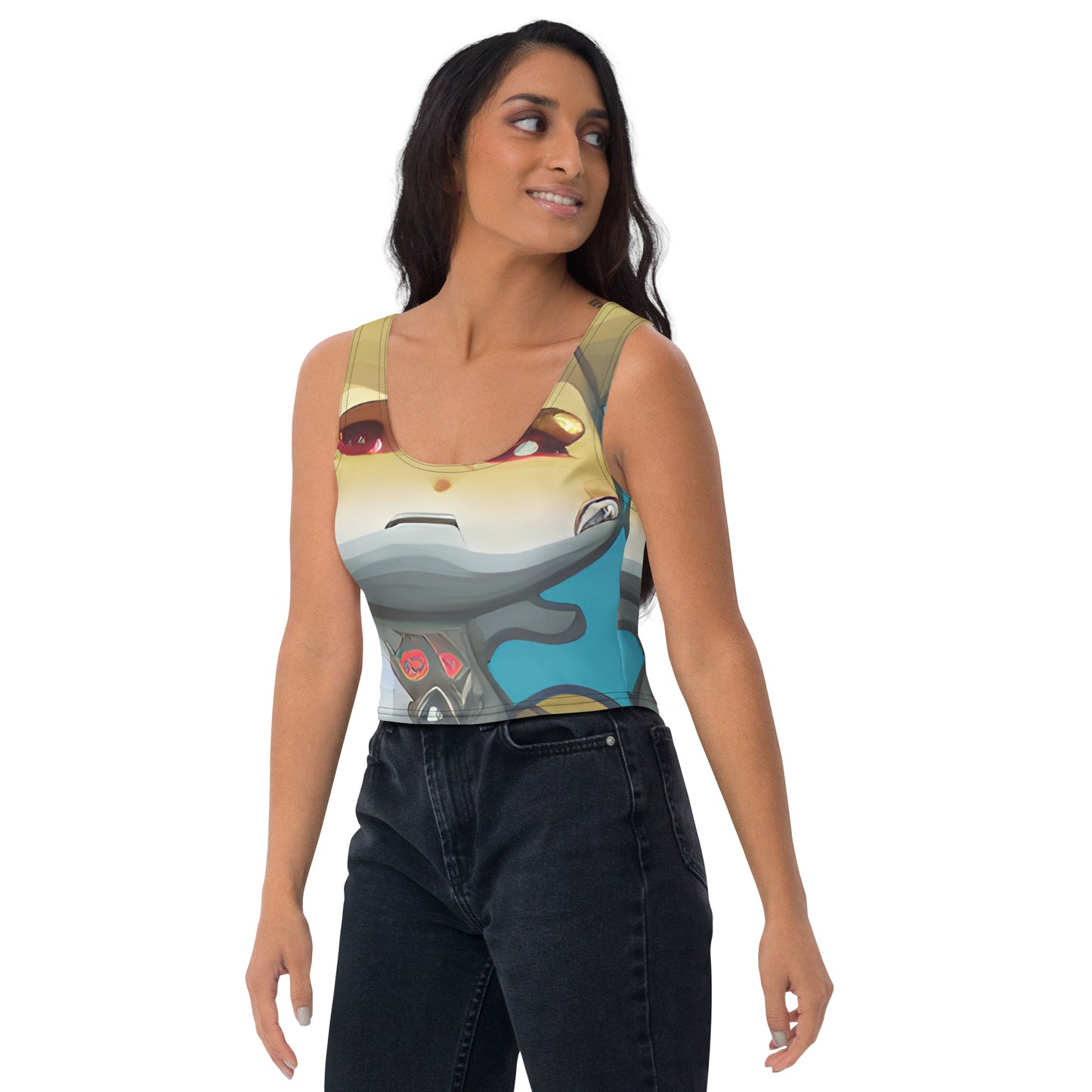 Nukie Aiko Light Blue Crop Top