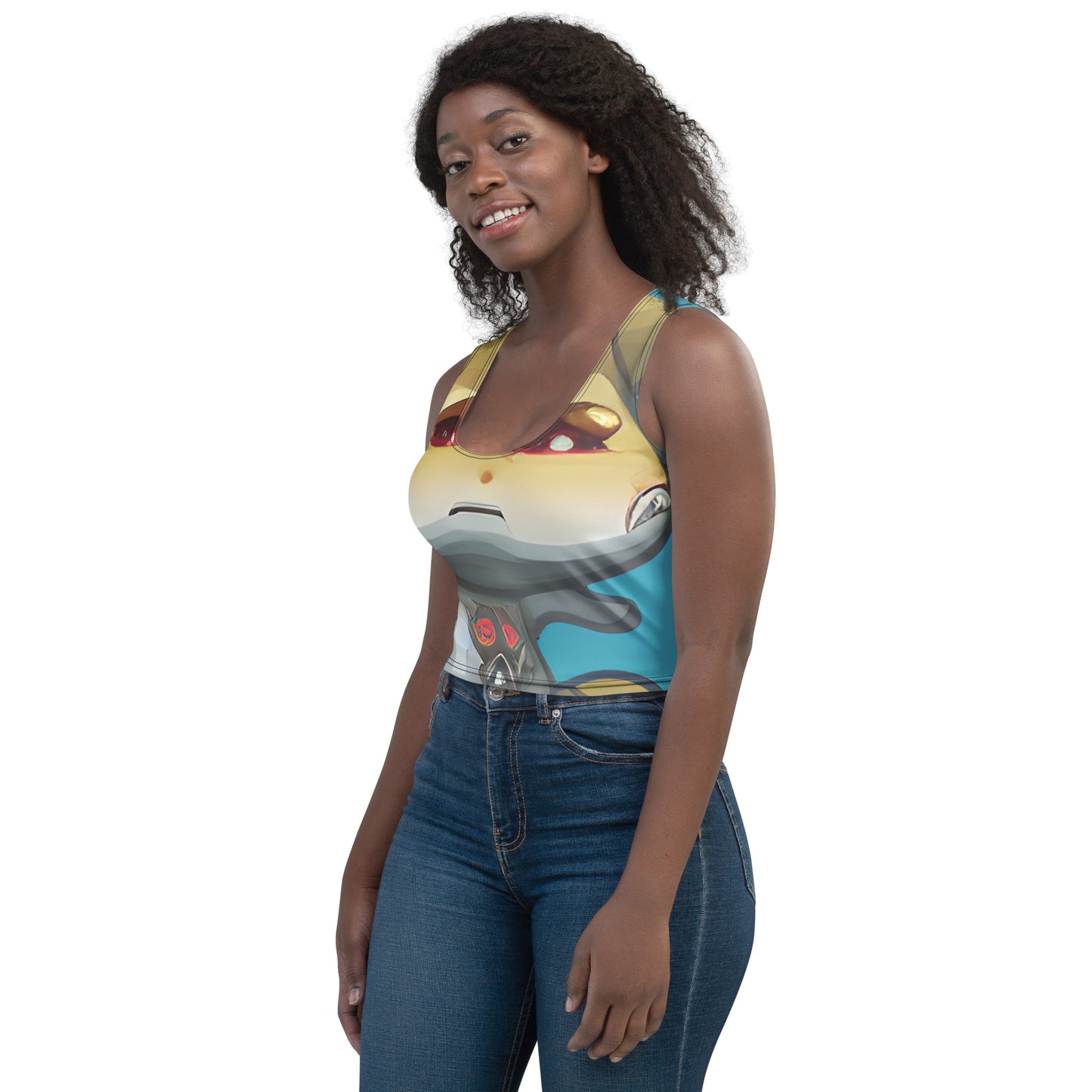 Nukie Aiko Light Blue Crop Top