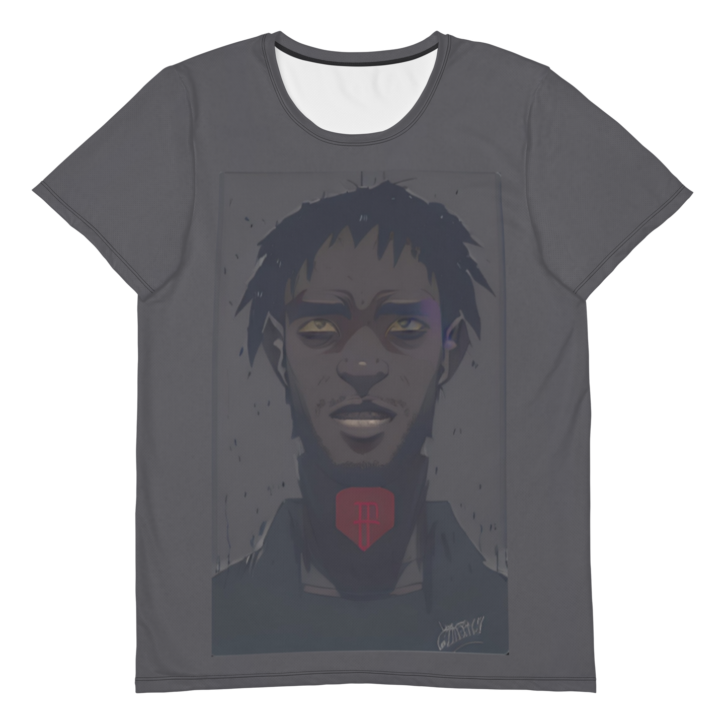 言論の自由 (Free Speech)  All-Over Print Men's Athletic T-shirt Vitriol Tokyo