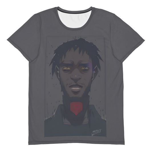 言論の自由 (Free Speech)  All-Over Print Men's Athletic T-shirt Vitriol Tokyo