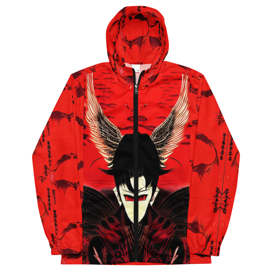 寺てらの隣となりに鬼が棲すむ (“A demon lives next to a temple”).  Men’s windbreaker Vitriol Tokyo