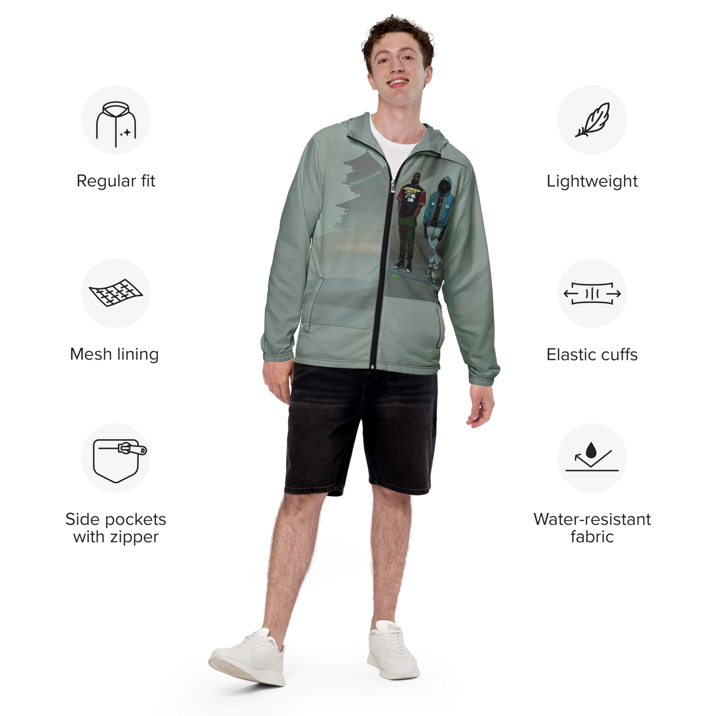 "Canceled" Men’s windbreaker Vitriol Tokyo