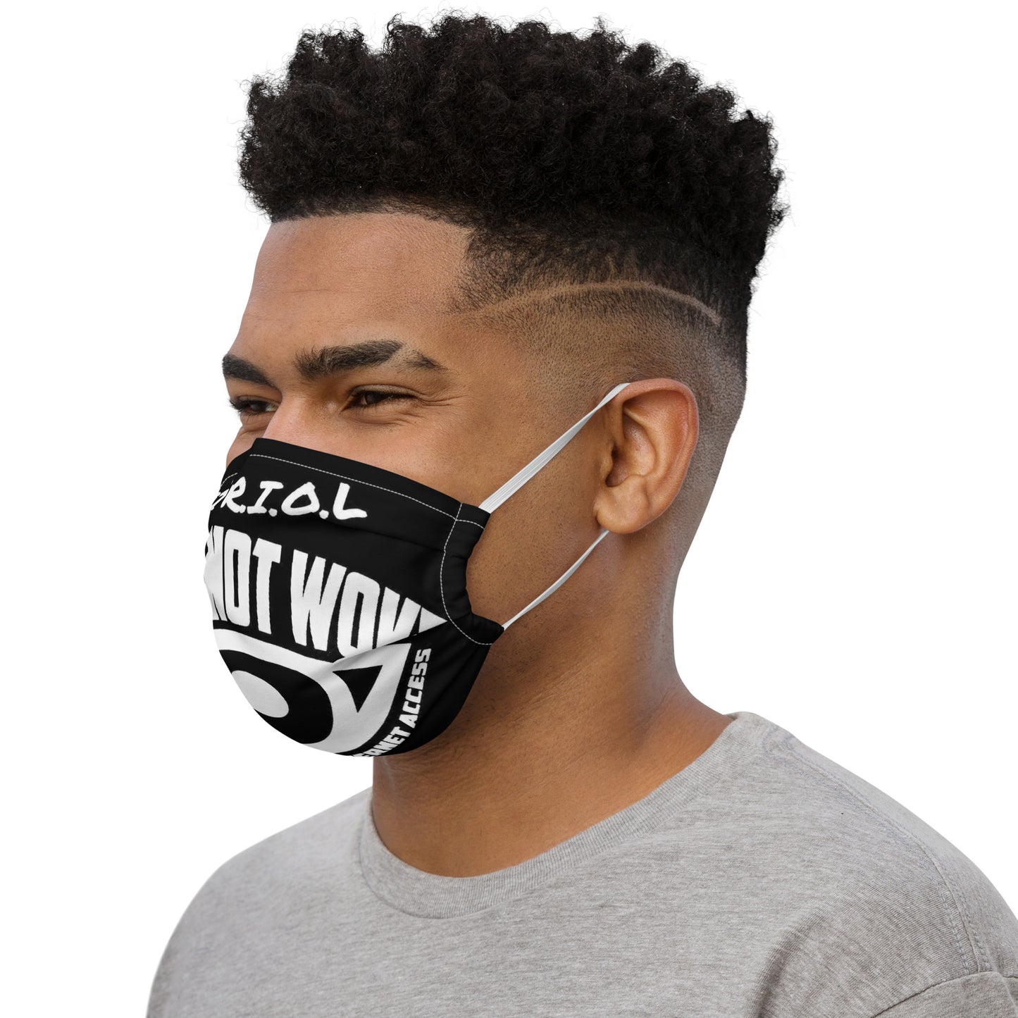 Vitriol Your not woke Premium face mask