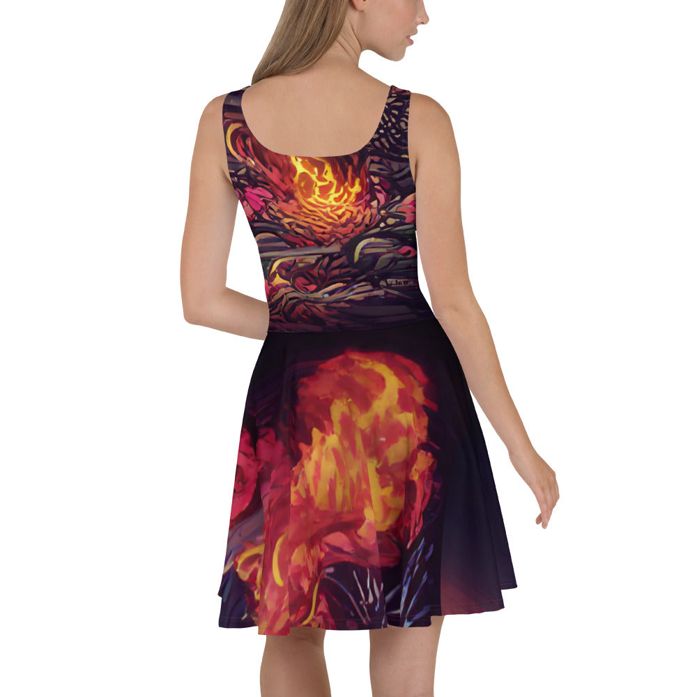 Vitriol Phoenix Catching Fire Skater Dress
