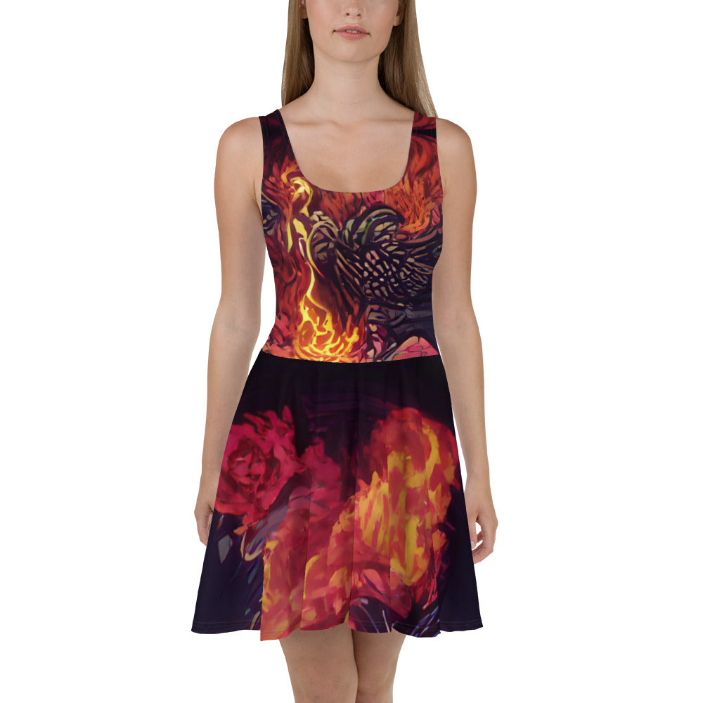 Vitriol Phoenix Catching Fire Skater Dress