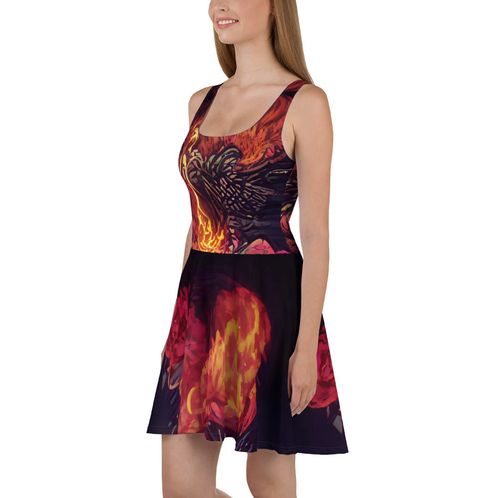 Vitriol Phoenix Catching Fire Skater Dress