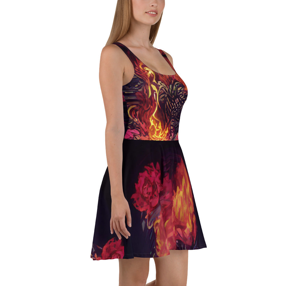 Vitriol Phoenix Catching Fire Skater Dress