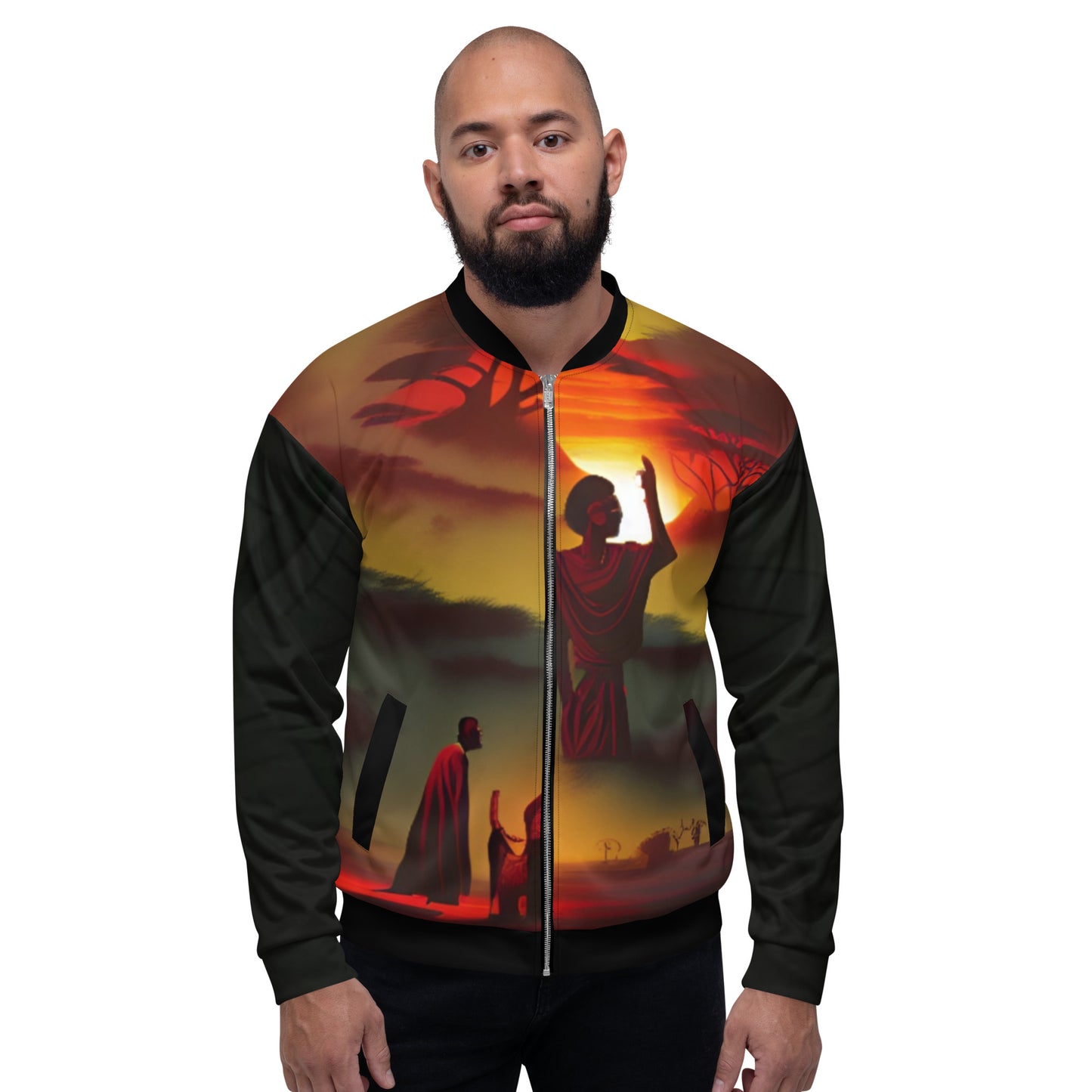 KINGDOM OF YAH Matthew 4:10 Bomber Jacket