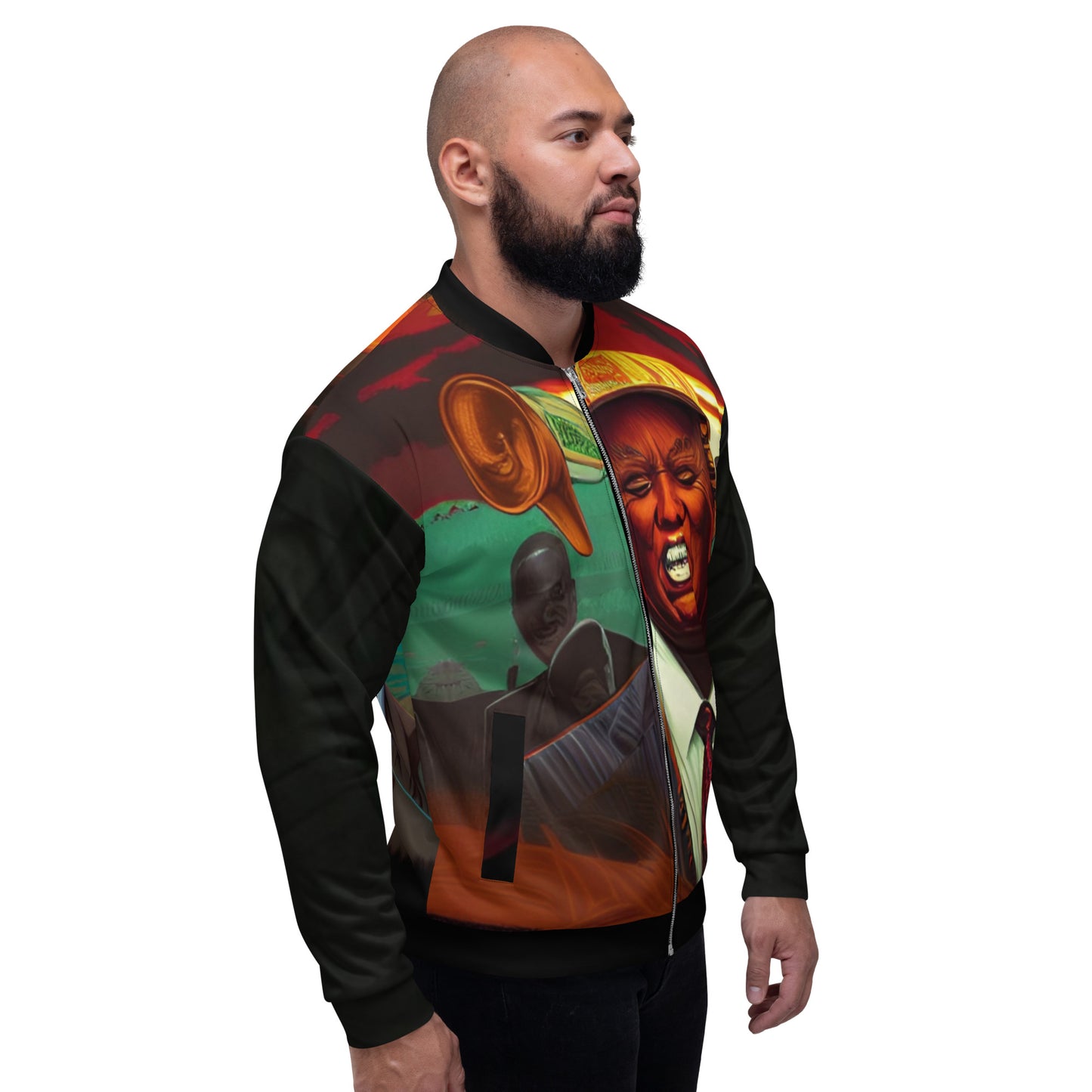 "Teflon Don" Black Donald Trump (Altered time-line) Jacket