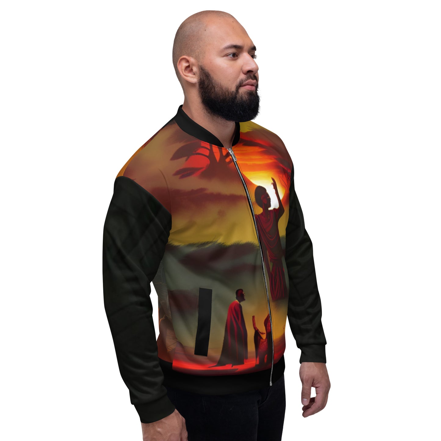 KINGDOM OF YAH Matthew 4:10 Bomber Jacket