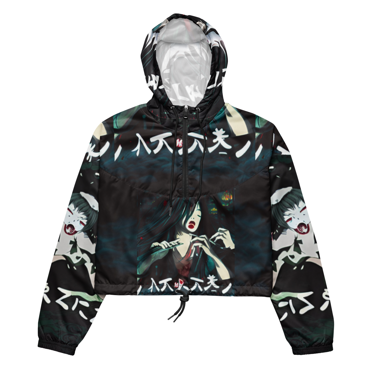 ワクチン (Vaccination)  Women’s cropped windbreaker Vitriol Tokyo