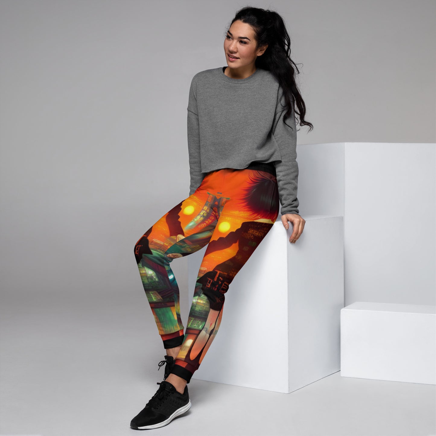 太陽に向かって走る (Run towards the sun) Women's Joggers Vitriol Tokyo