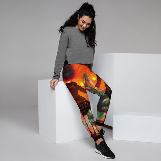 太陽に向かって走る (Run towards the sun) Women's Joggers Vitriol Tokyo