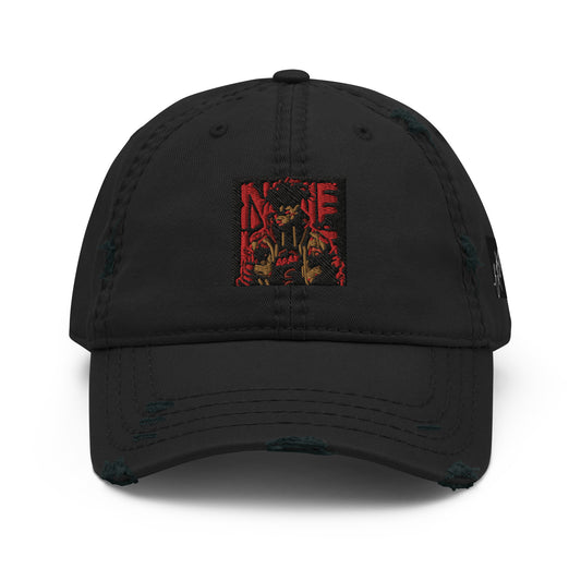 Afrofuturism Akira season 2 5783 Distressed Dad Hat