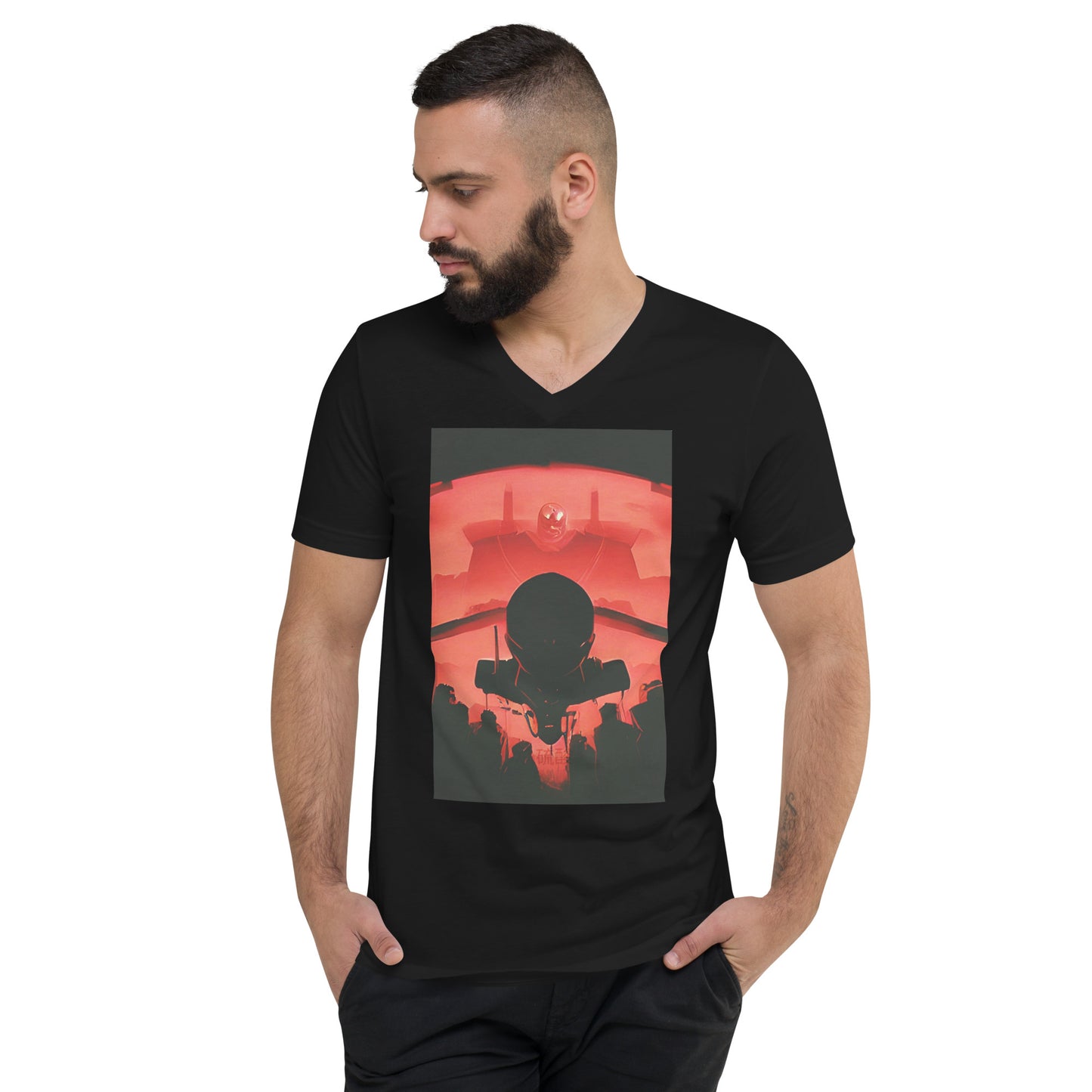 Where 2 or 3 are gathered.  V-Neck  Men's T-Shirt