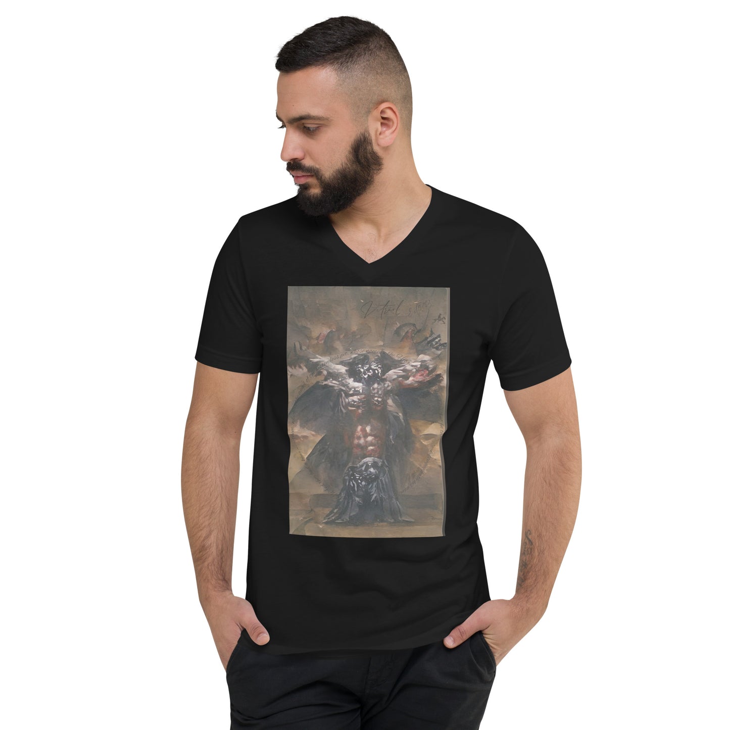 Jinn  V-Neck Men's T-Shirt