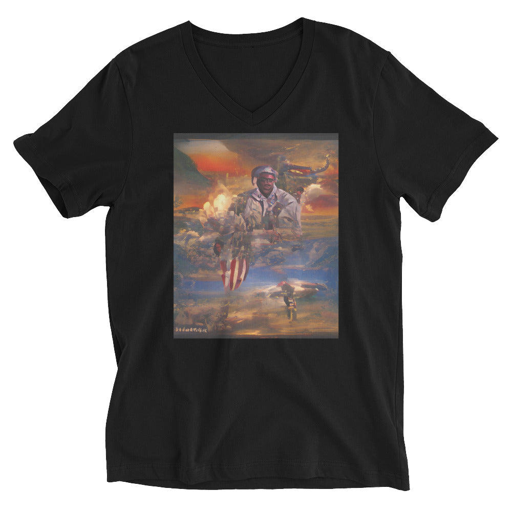 Vitriol Hellfighters Series Airmen V-Neck Men's T-Shirt
