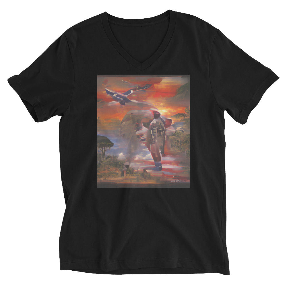 Vitriol Hellfighters Series Flight V-Neck Men's T-Shirt