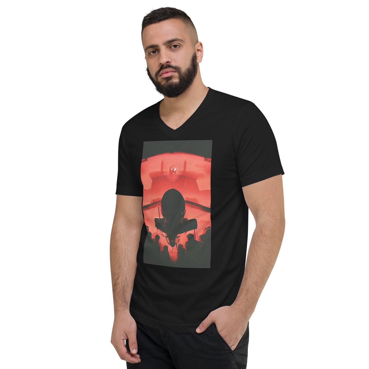 Where 2 or 3 are gathered.  V-Neck  Men's T-Shirt