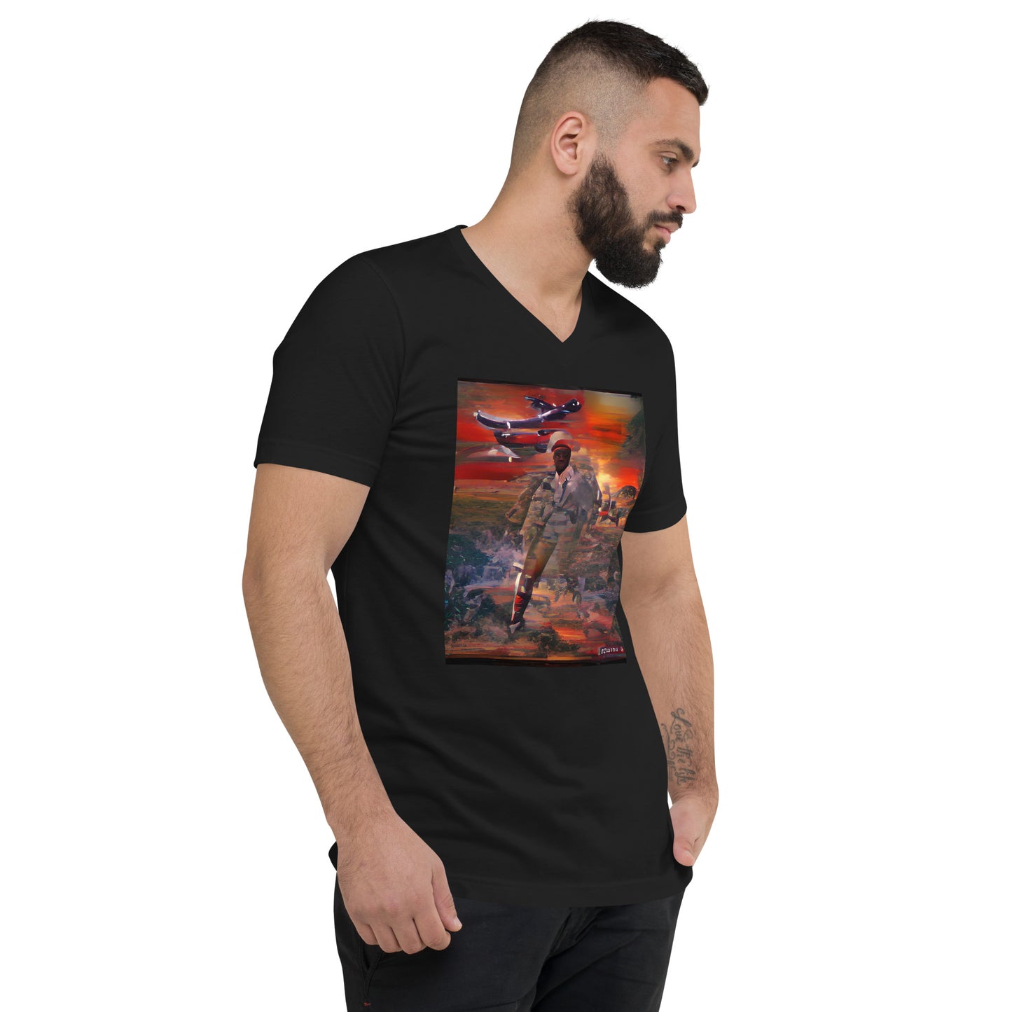 Vitriol Hellfighters Series General V-Neck Men's T-Shirt