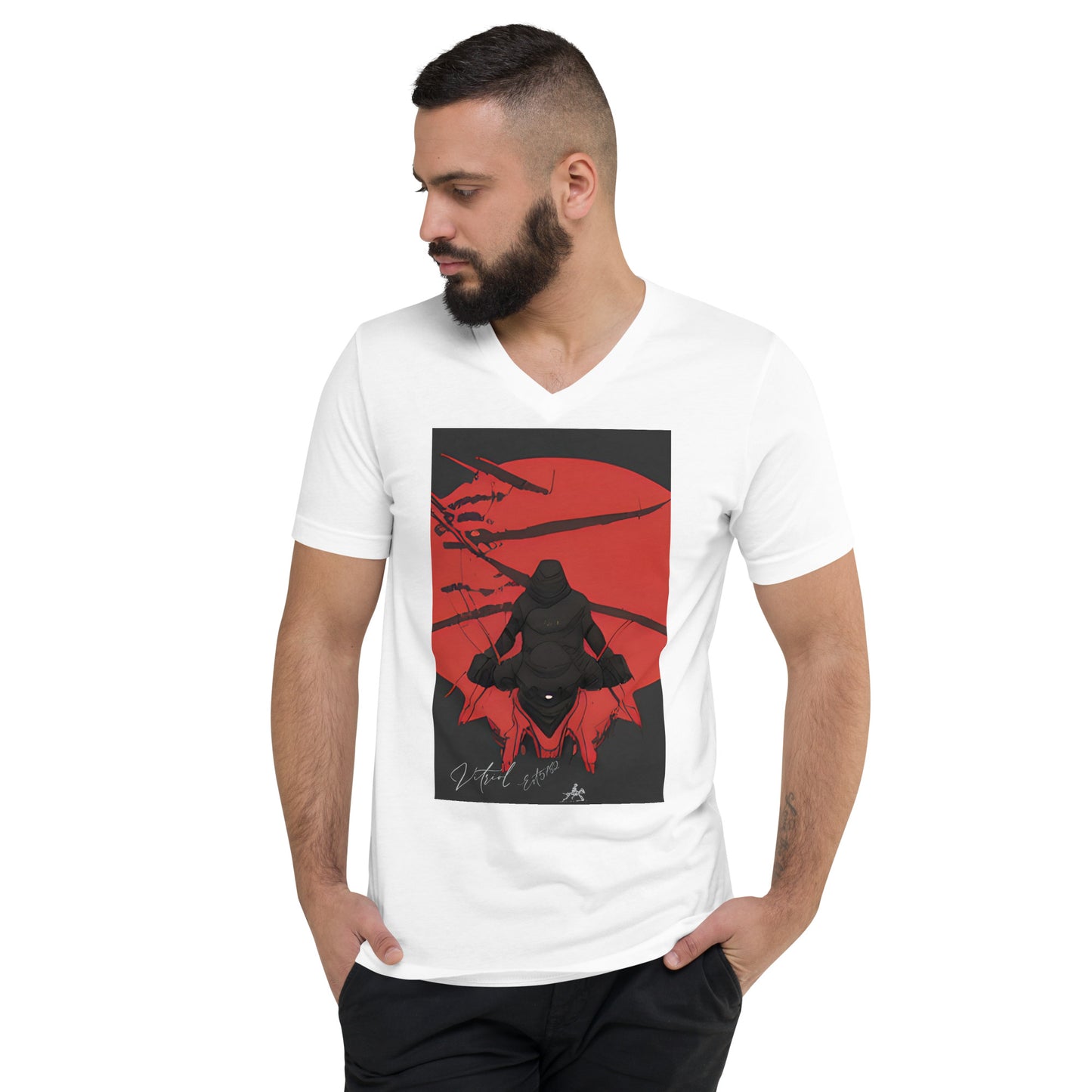 Ninja World Order V-Neck  Men's T-Shirt
