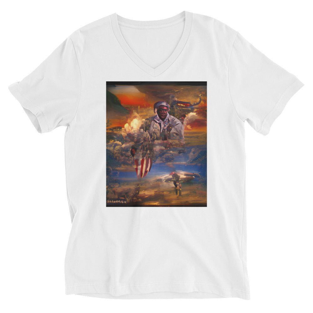 Vitriol Hellfighters Series Airmen V-Neck Men's T-Shirt