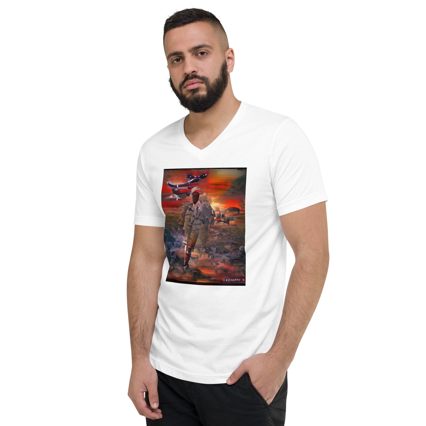 Vitriol Hellfighters Series General V-Neck Men's T-Shirt