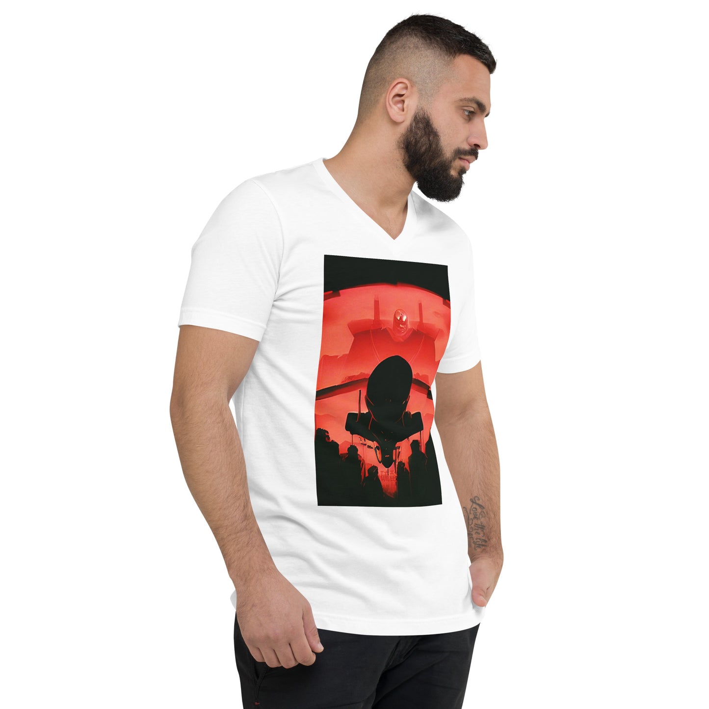 Where 2 or 3 are gathered.  V-Neck  Men's T-Shirt