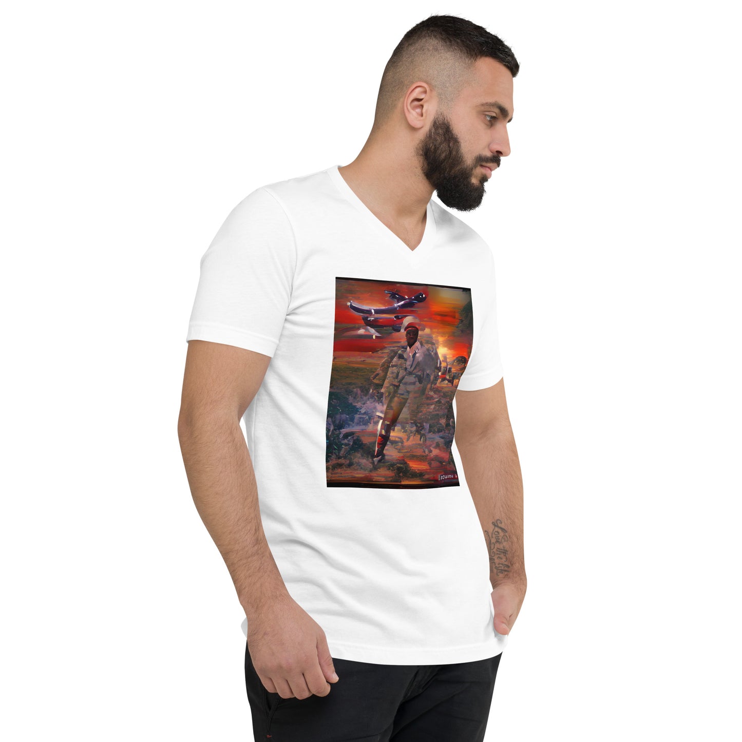 Vitriol Hellfighters Series General V-Neck Men's T-Shirt
